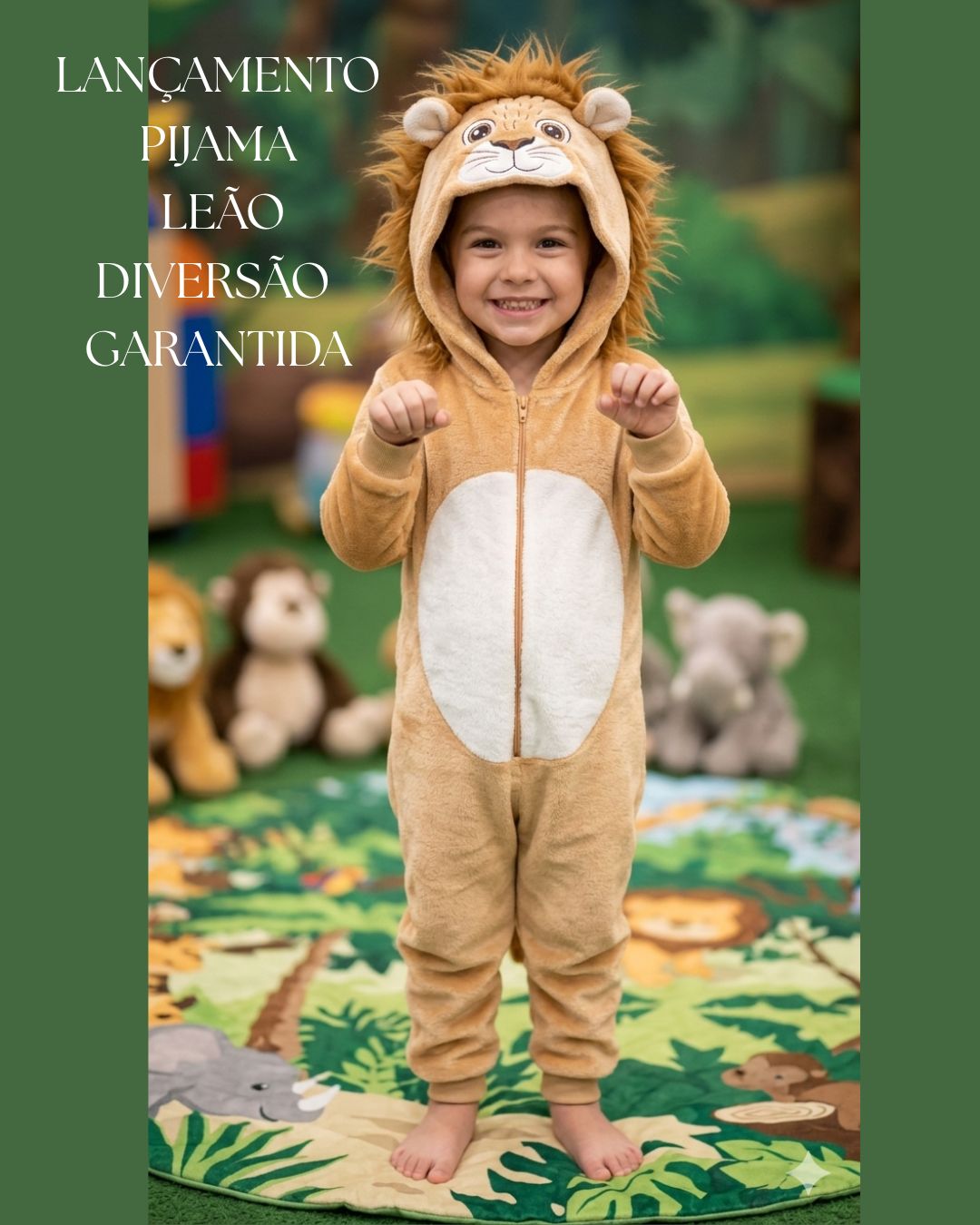 lançamento pijama leão diversão garantida